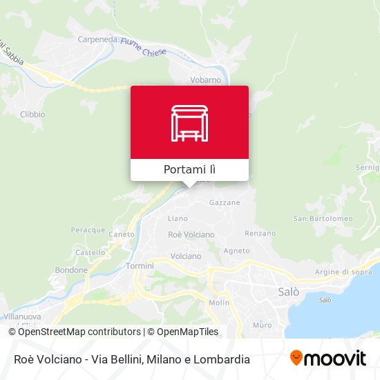 Mappa Roè Volciano - Via Bellini
