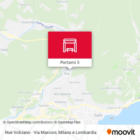 Mappa Roè Volciano - Via Marconi