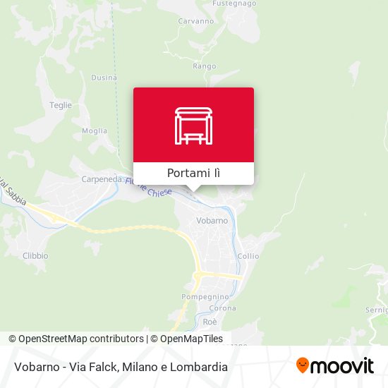 Mappa Vobarno - Via Falck