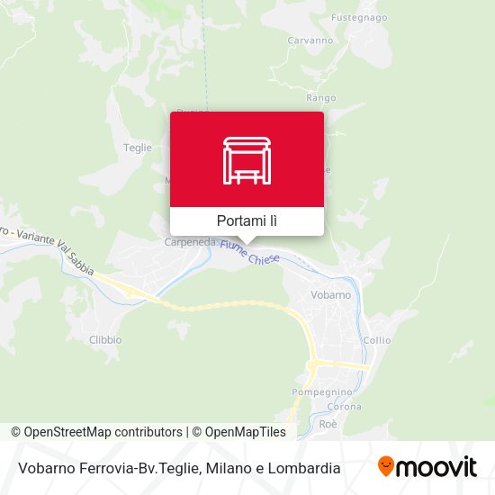 Mappa Vobarno Ferrovia-Bv.Teglie