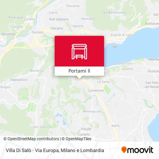 Mappa Villa Di Salò - Via Europa