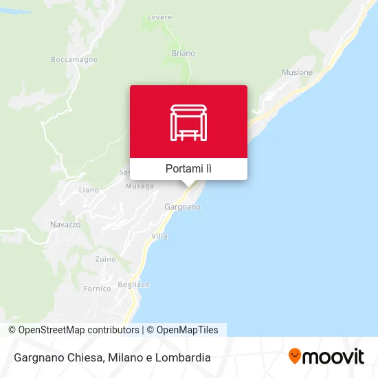 Mappa Gargnano Chiesa