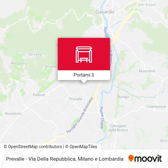 Mappa Prevalle - Via Della Repubblica