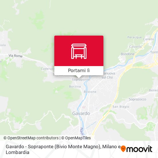 Mappa Gavardo - Sopraponte (Bivio Monte Magno)