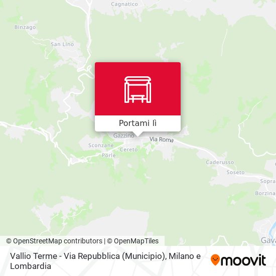 Mappa Vallio Terme - Via Repubblica (Municipio)