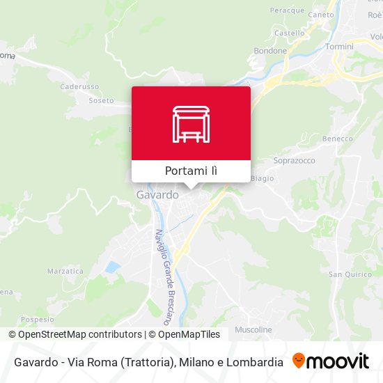 Mappa Gavardo - Via Roma (Trattoria)