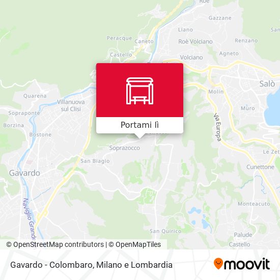 Mappa Gavardo - Colombaro