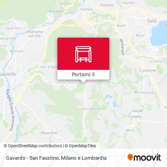 Mappa Gavardo - San Faustino