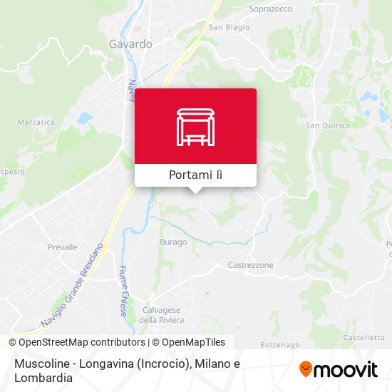 Mappa Muscoline - Longavina (Incrocio)