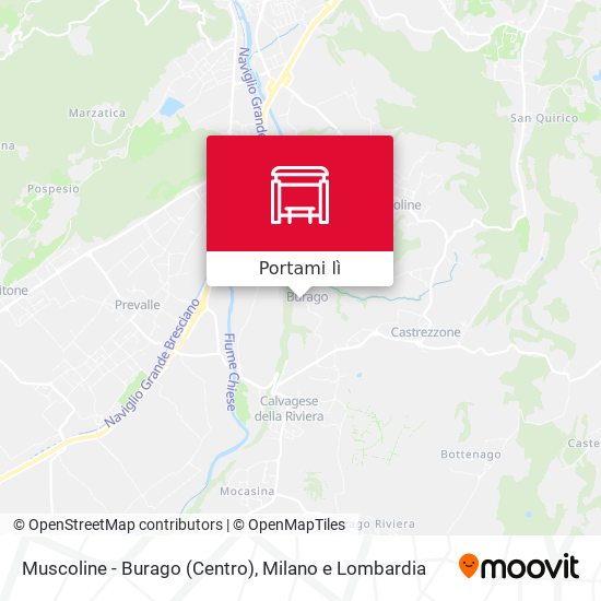 Mappa Muscoline - Burago (Centro)