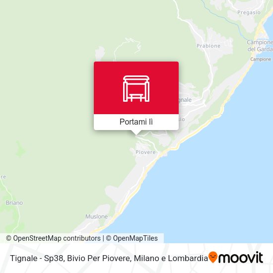 Mappa Tignale - Sp38, Bivio Per Piovere