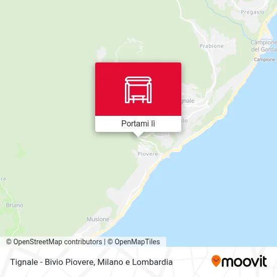 Mappa Tignale - Bivio Piovere