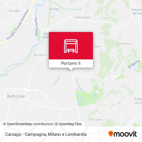 Mappa Carzago - Campagna