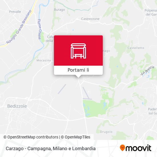 Mappa Carzago - Campagna
