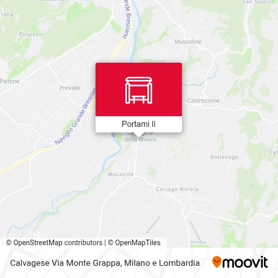 Mappa Calvagese Via Monte Grappa