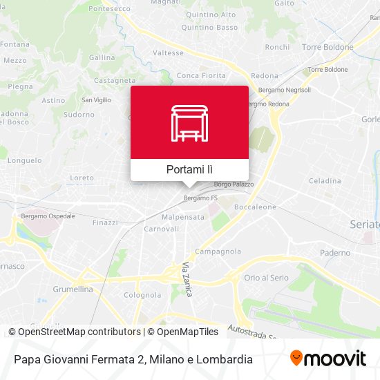 Mappa Papa Giovanni Fermata 2