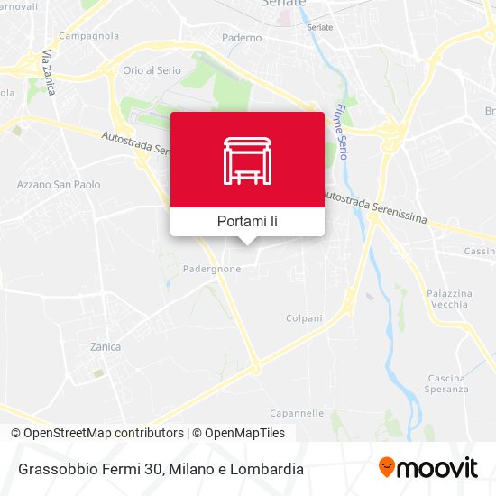 Mappa Grassobbio Fermi 30
