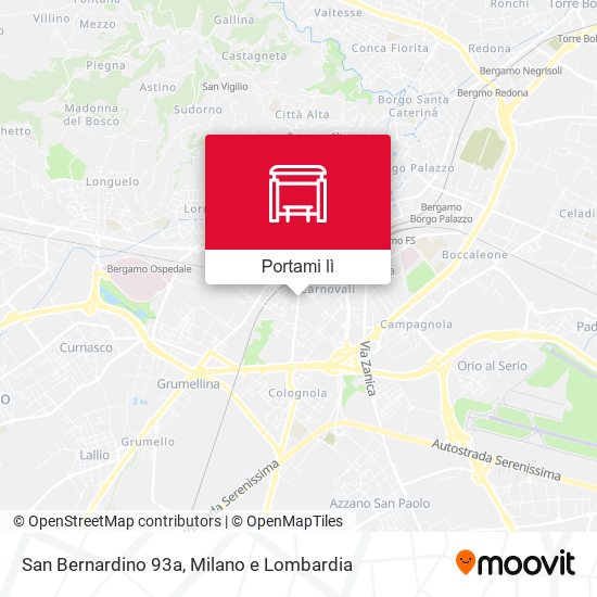 Mappa San Bernardino 93a