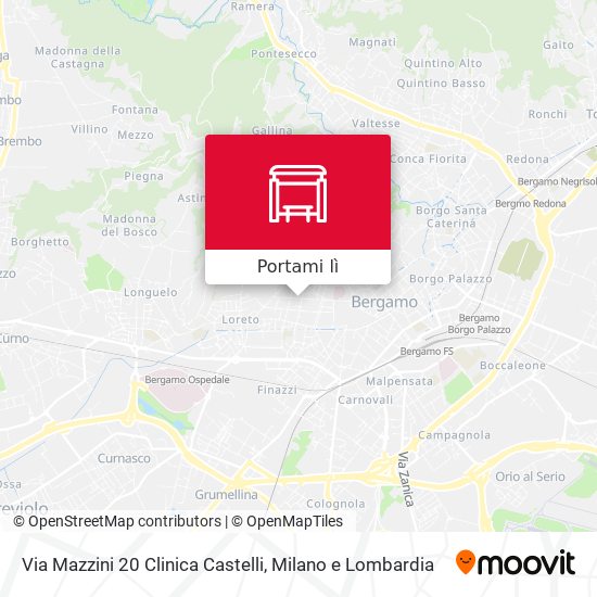 Mappa Via Mazzini 20 Clinica Castelli