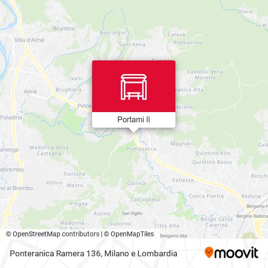 Mappa Ponteranica Ramera 136