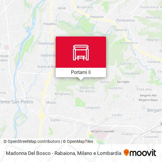 Mappa Madonna Del Bosco - Rabaiona