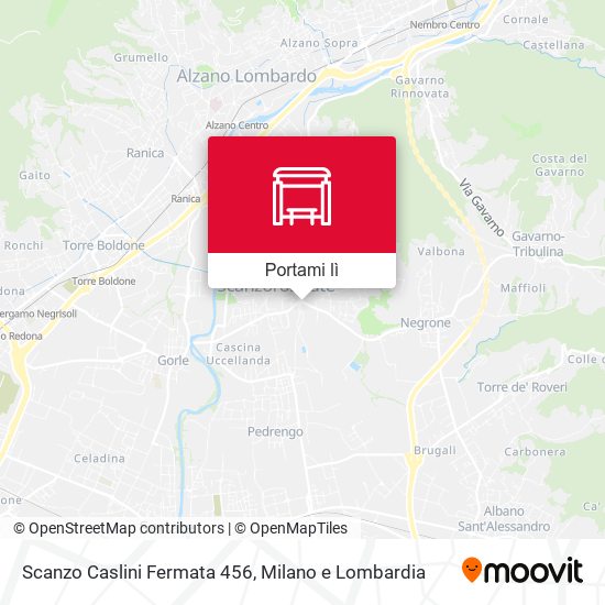 Mappa Scanzo Caslini Fermata 456