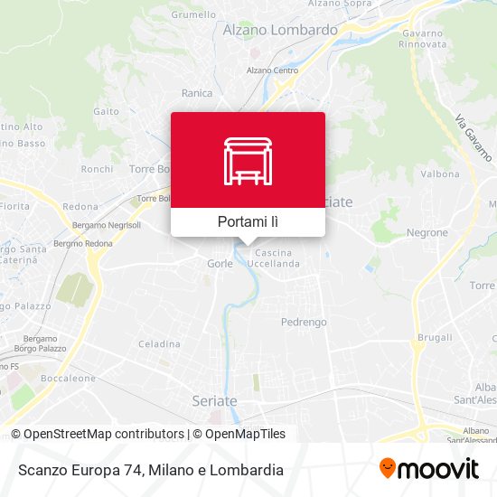 Mappa Scanzo Europa 74