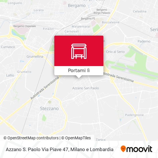 Mappa Azzano S. Paolo Via Piave 47