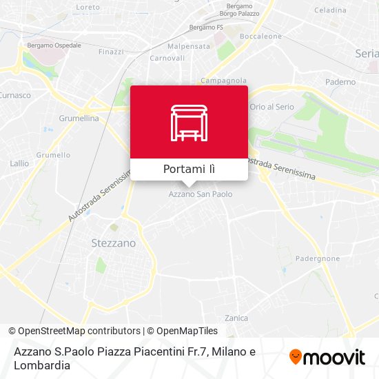 Mappa Azzano S.Paolo Piazza Piacentini Fr.7
