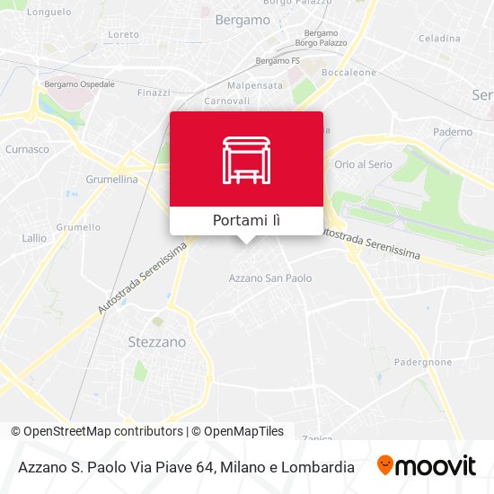 Mappa Azzano S. Paolo Via Piave 64