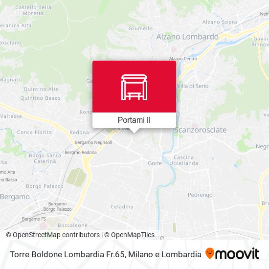 Mappa Torre Boldone Lombardia Fr.65