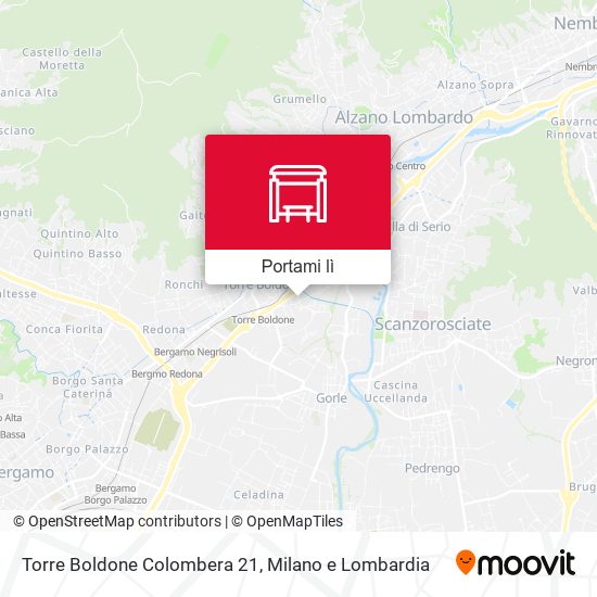 Mappa Torre Boldone Colombera 21