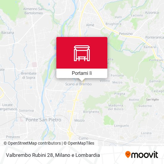 Mappa Valbrembo Rubini 28