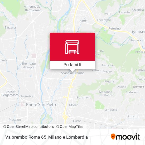 Mappa Valbrembo Roma 65