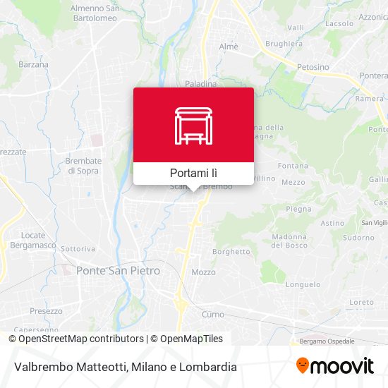 Mappa Valbrembo Matteotti