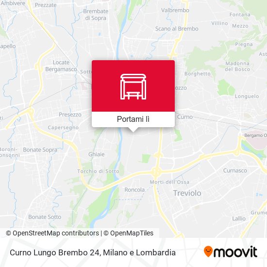 Mappa Curno Lungo Brembo 24