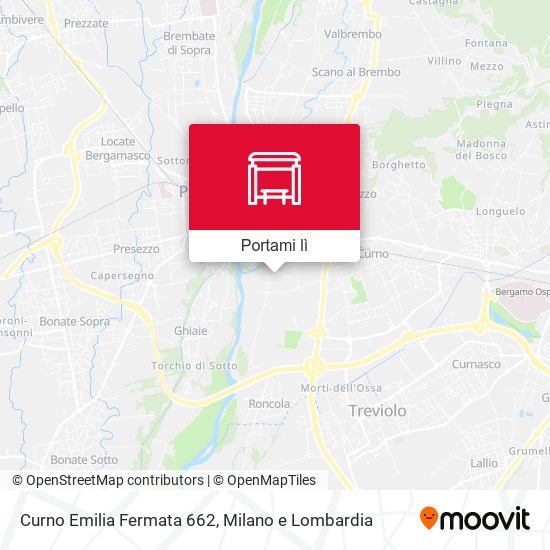 Mappa Curno Emilia Fermata 662