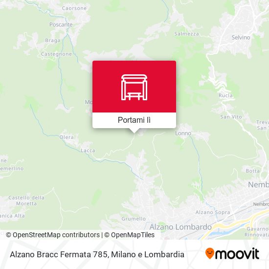Mappa Alzano Bracc Fermata 785
