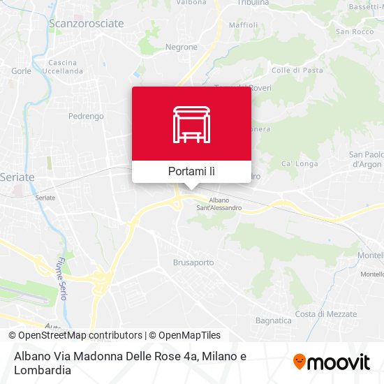 Mappa Albano Via Madonna Delle Rose 4a