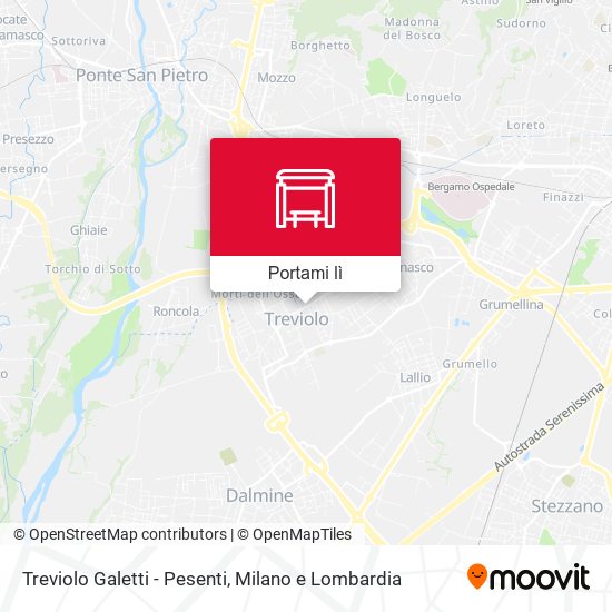 Mappa Treviolo Galetti - Pesenti