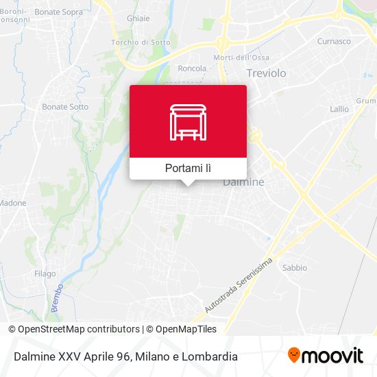 Mappa Dalmine XXV Aprile 96