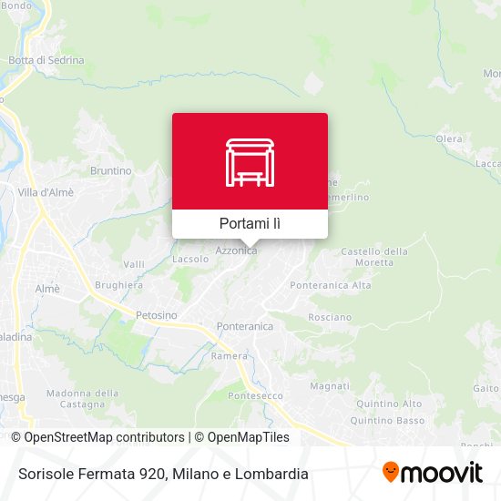 Mappa Sorisole Fermata 920