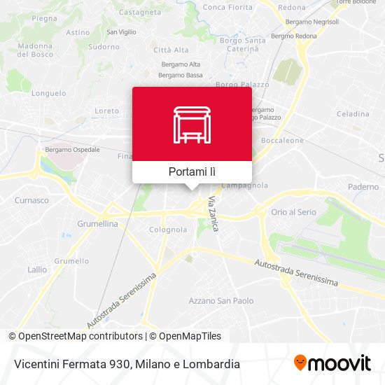 Mappa Vicentini Fermata 930