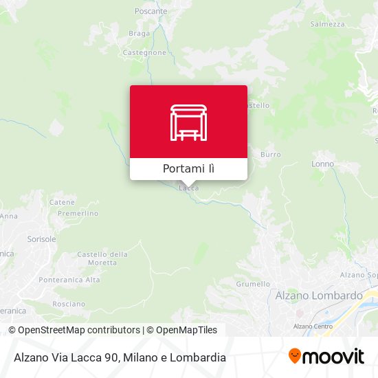 Mappa Alzano Via Lacca 90