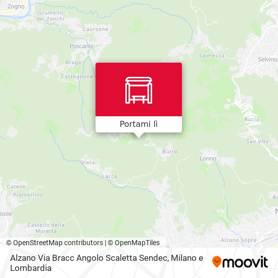 Mappa Alzano Via Bracc Angolo Scaletta Sendec