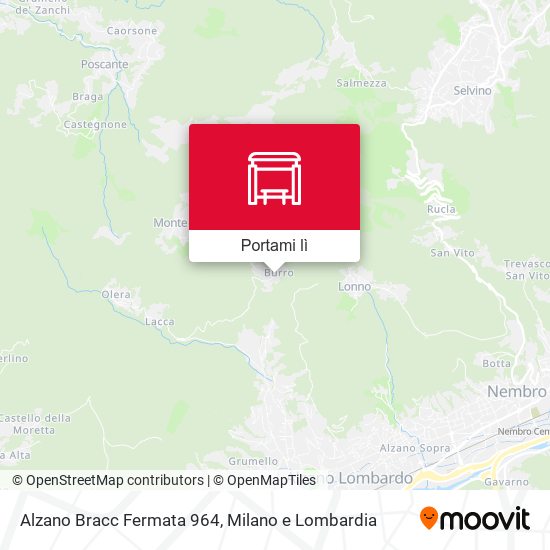 Mappa Alzano Bracc Fermata 964