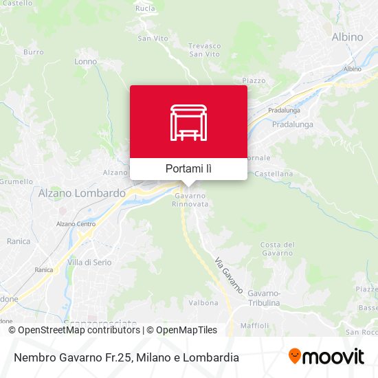Mappa Nembro Gavarno Fr.25
