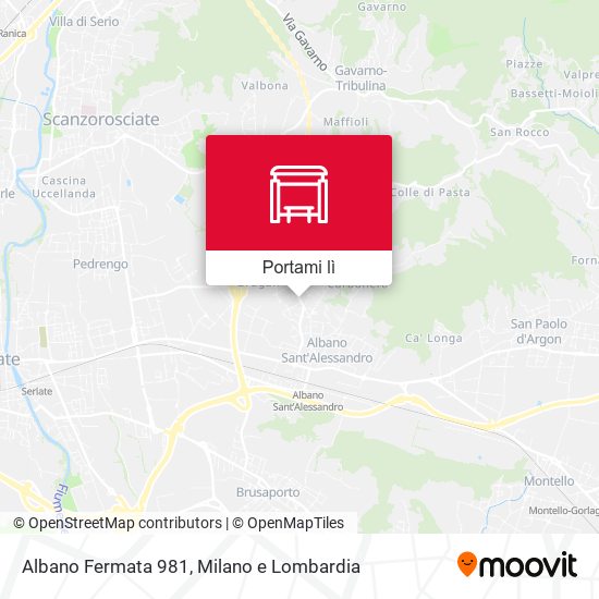 Mappa Albano Fermata 981