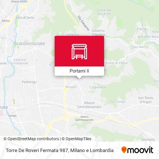 Mappa Torre De Roveri Fermata 987