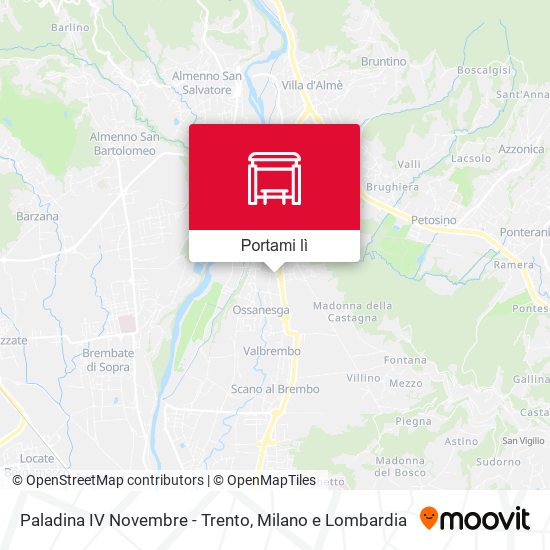Mappa Paladina IV Novembre - Trento